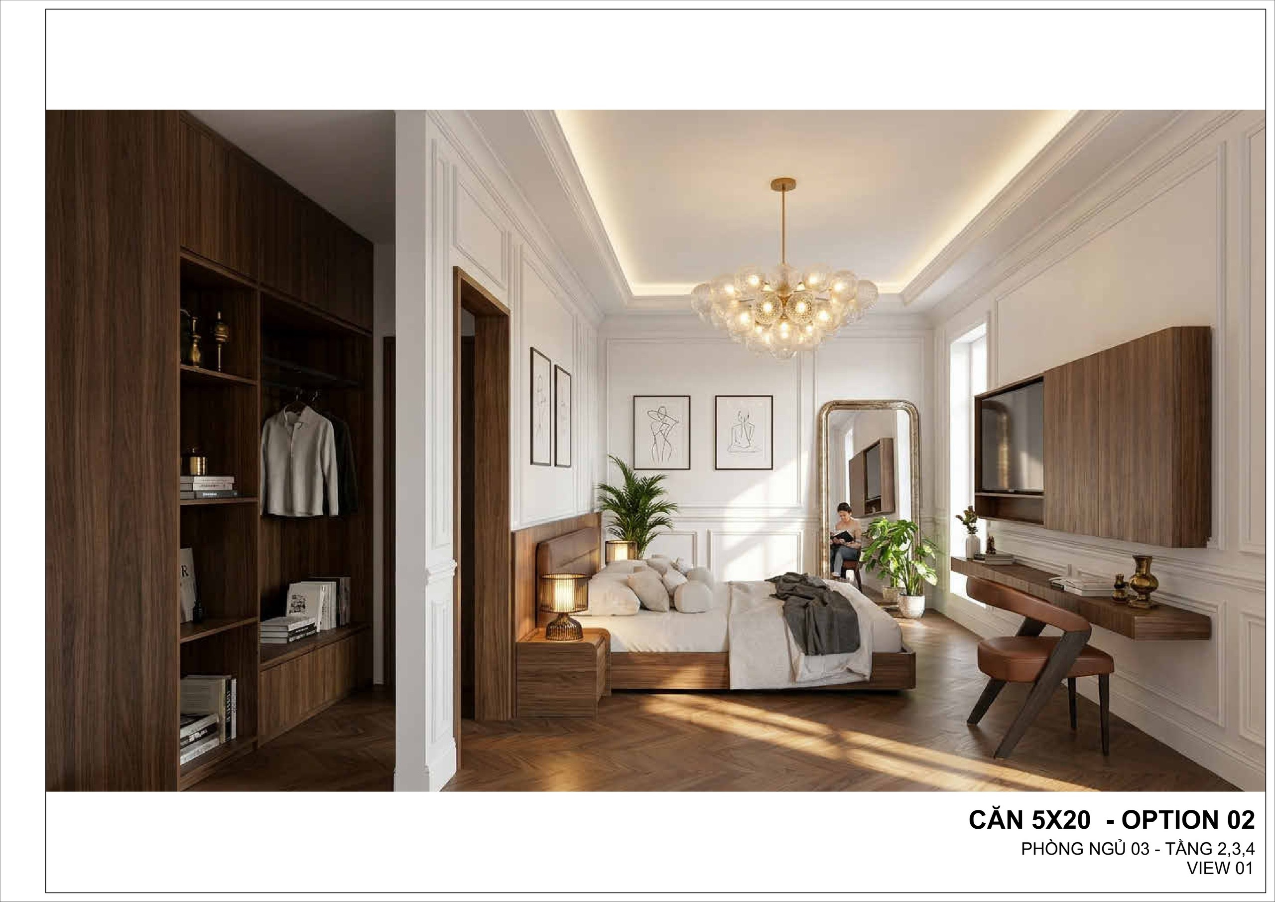 Premium apartment bedroom at Luxury English House