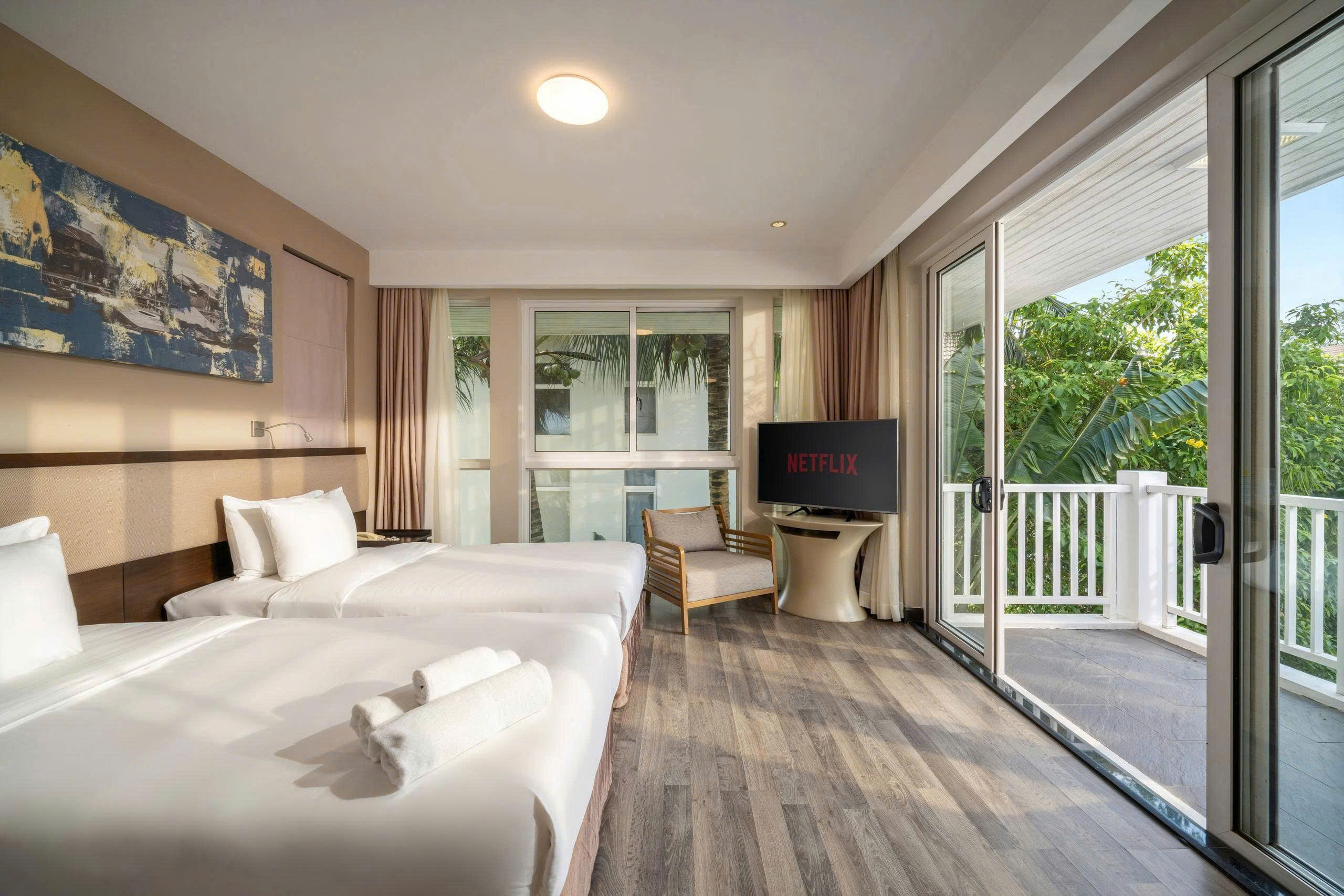 Twin bedroom at Premier Villa